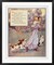 Framed Art Johnny Shall Ride by Mother Goose Collection 33 1/2 x 27